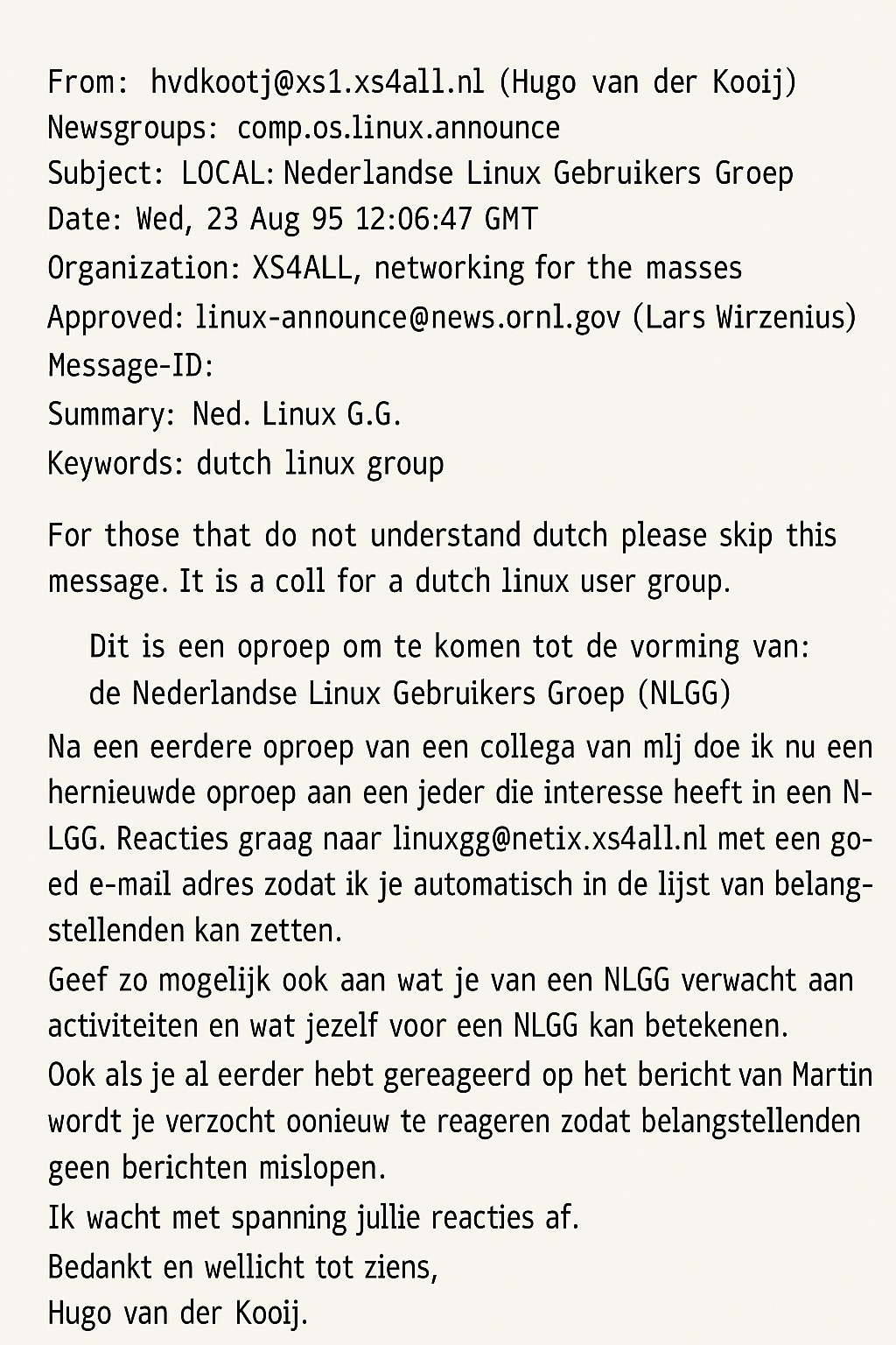 Foto email hugo van der kooij